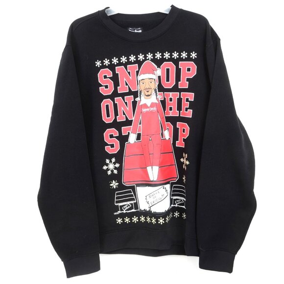 Dogg Supply Snoop on the Stoop Christmas Fleece Sweatshirt Men's XL Holiday - Picture 1 of 5